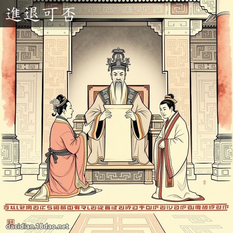 进退可否 配图