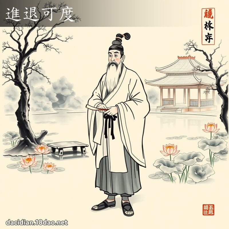 进退可度 配图