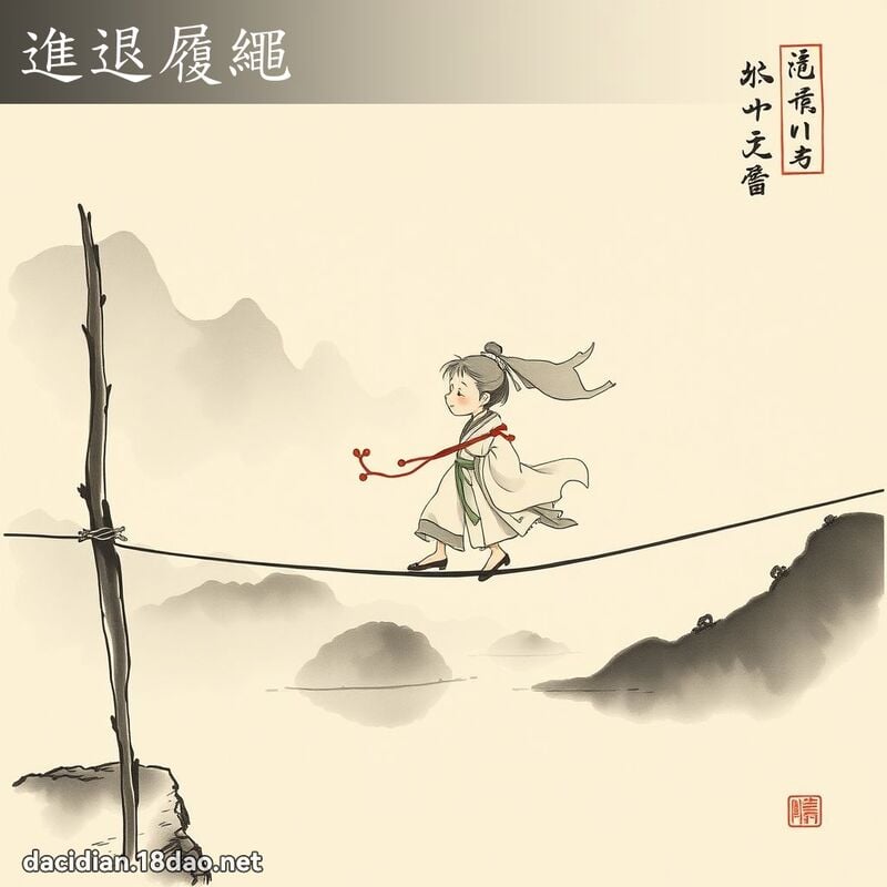 进退履绳 配图