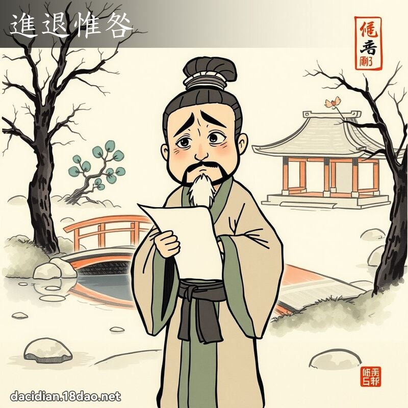 进退惟咎 配图