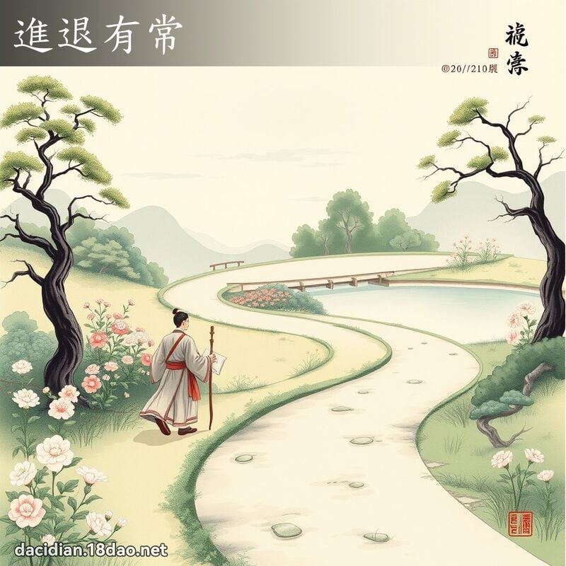 进退有常 配图