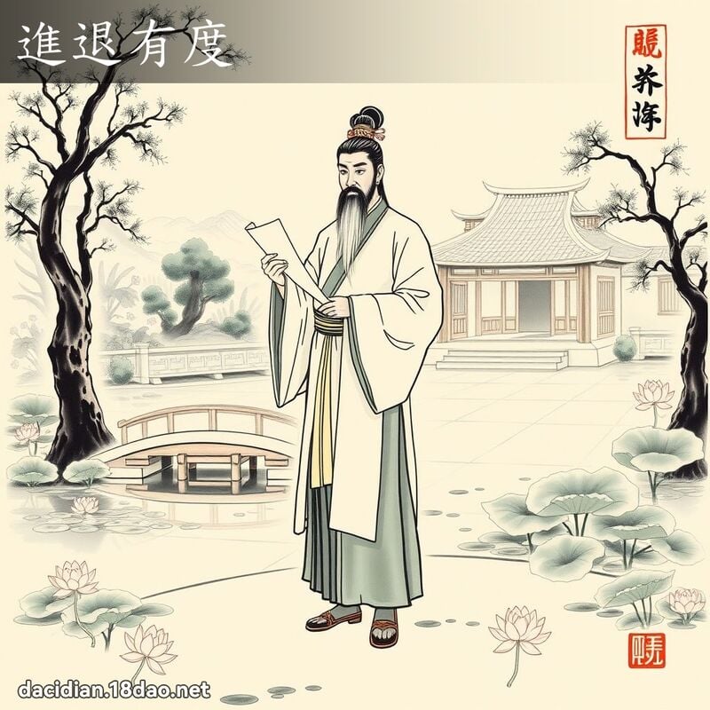 进退有度 配图