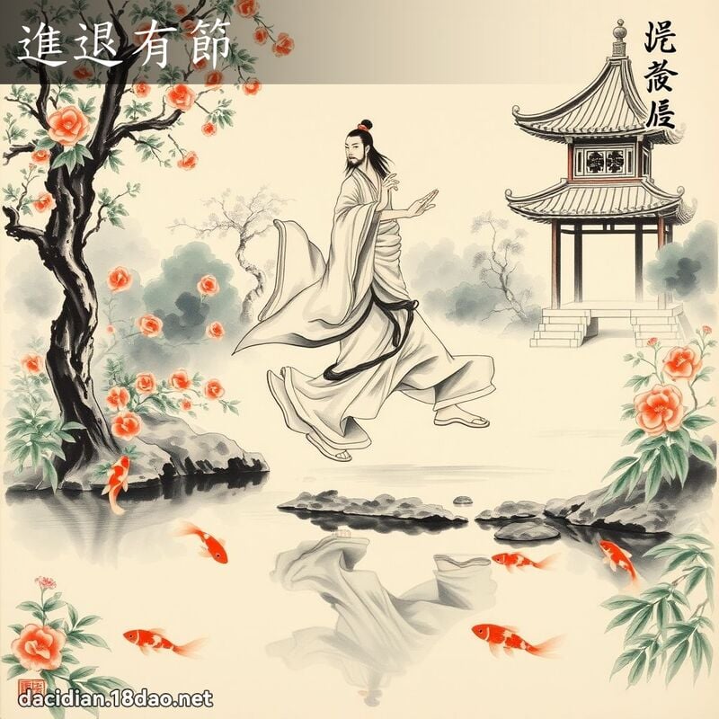 进退有节 配图