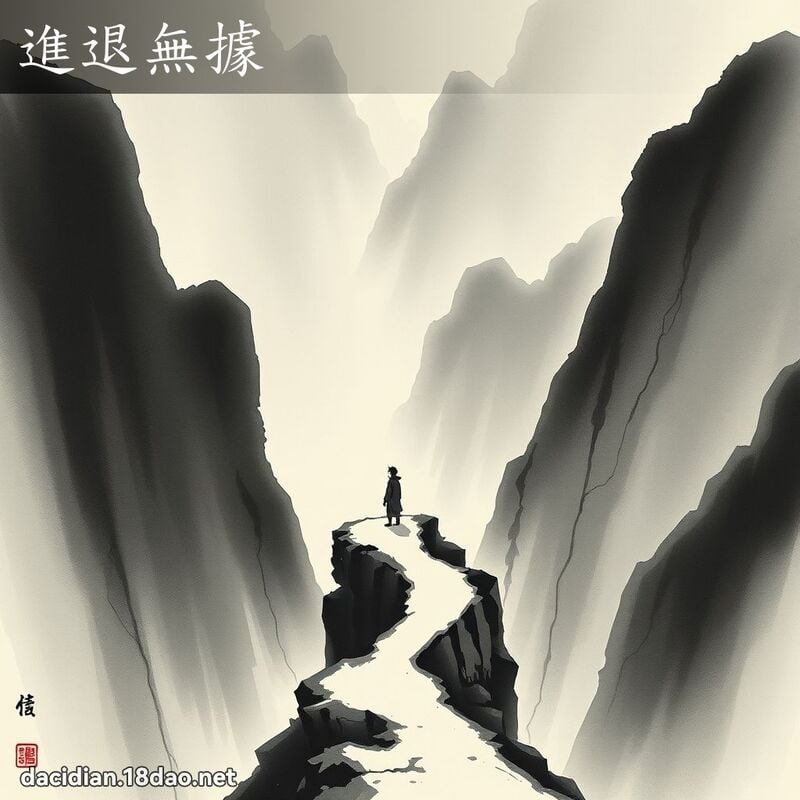 进退无据 配图