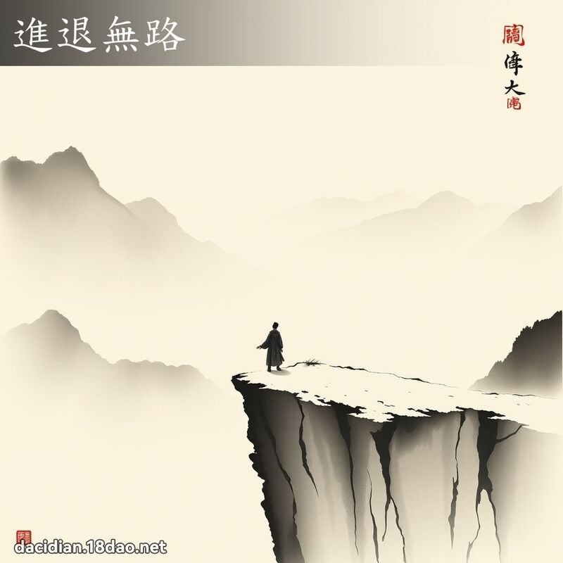 进退无路 配图