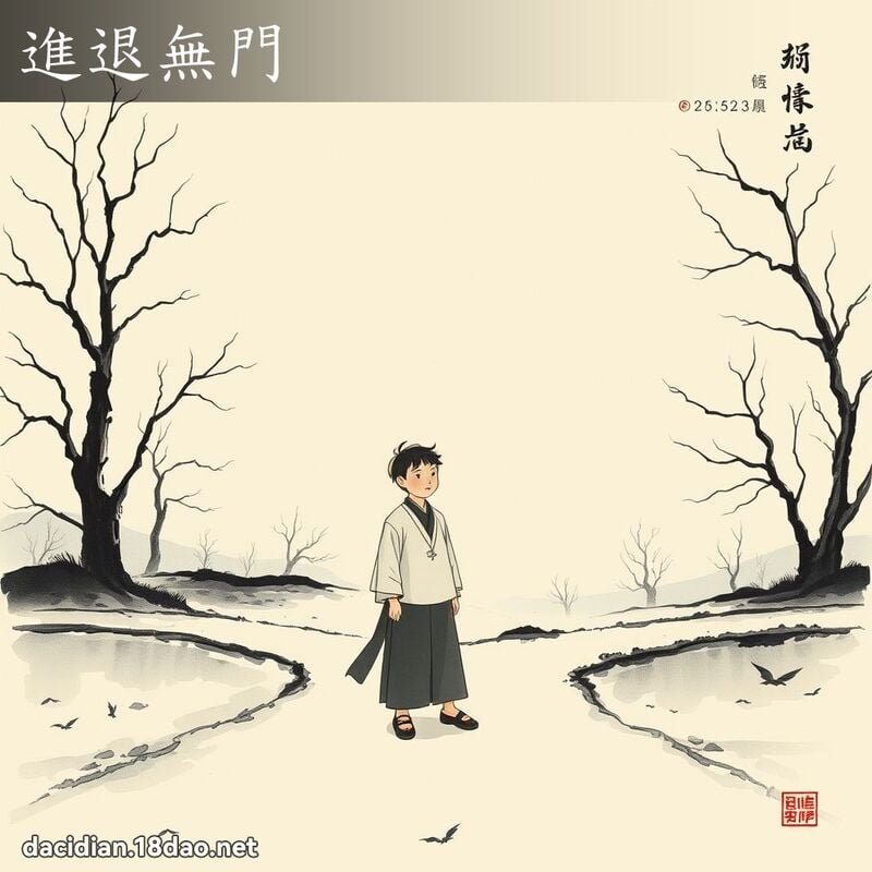 进退无门 配图