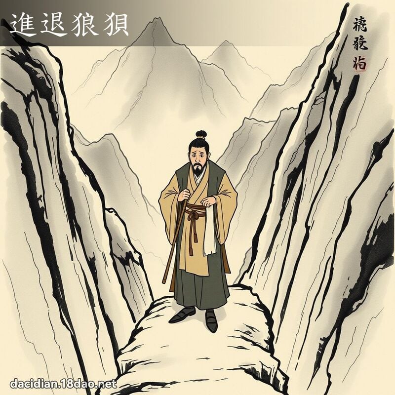 进退狼狈 配图