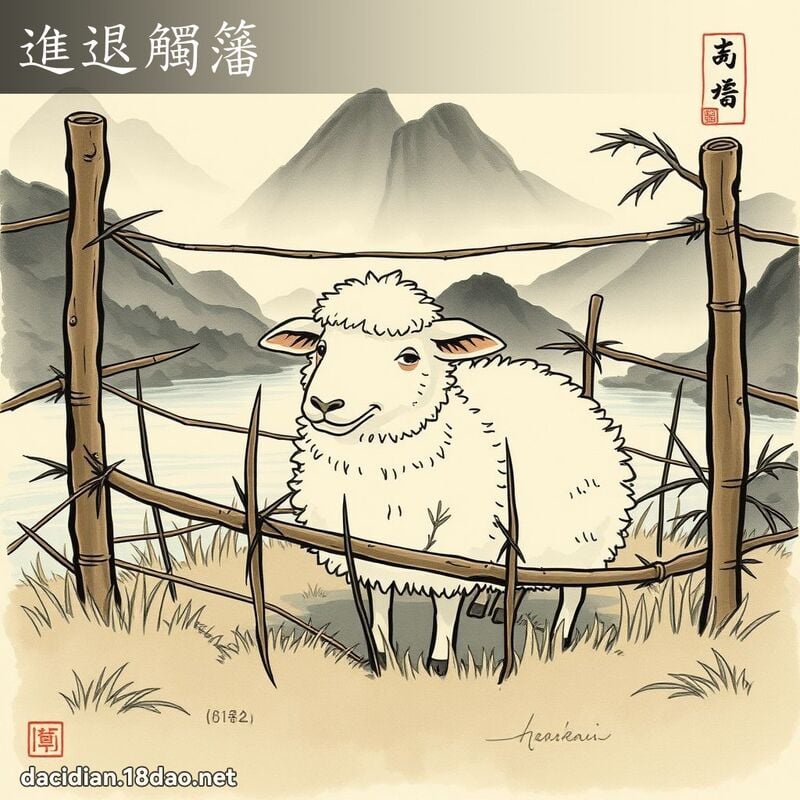 进退触籓 配图