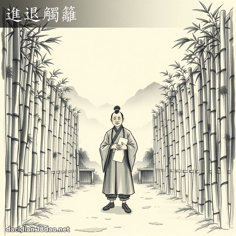进退触篱 配图