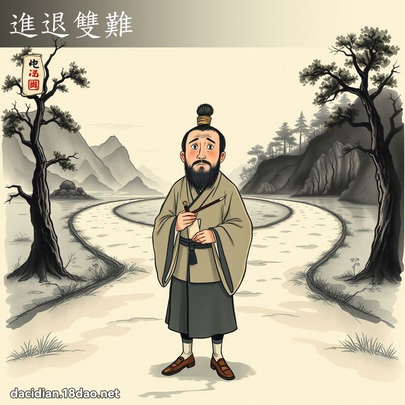 进退双难 配图