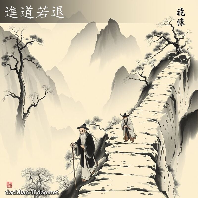 进道若退 配图