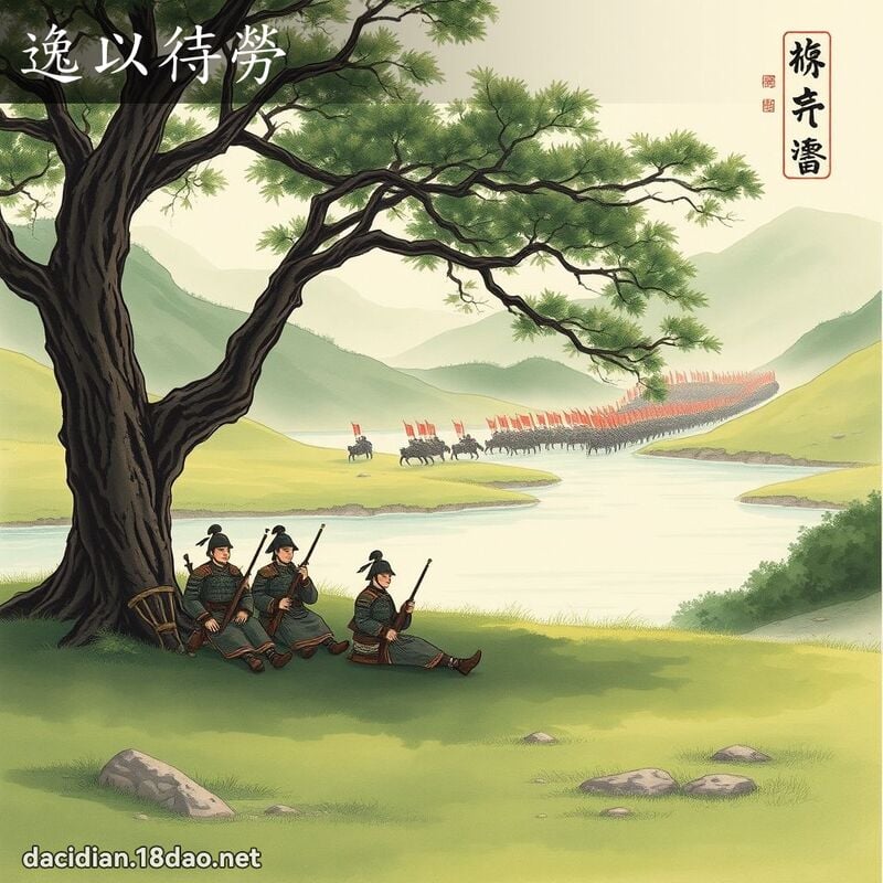 逸以待劳 配图