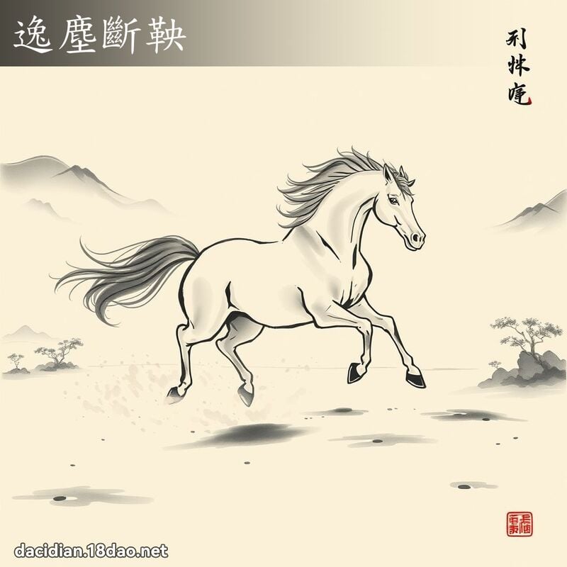 逸尘断鞅 配图
