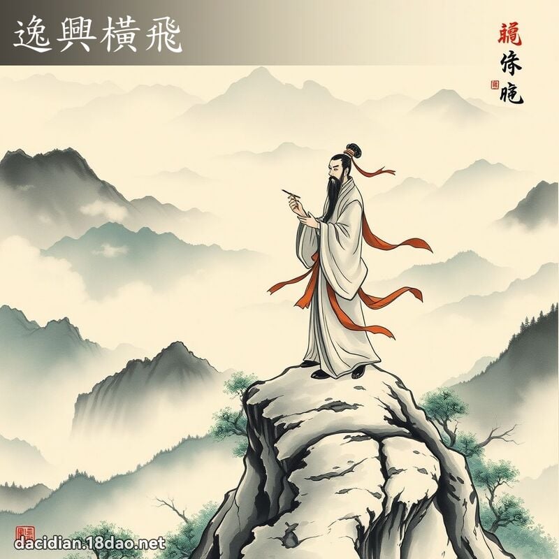 逸兴横飞 配图
