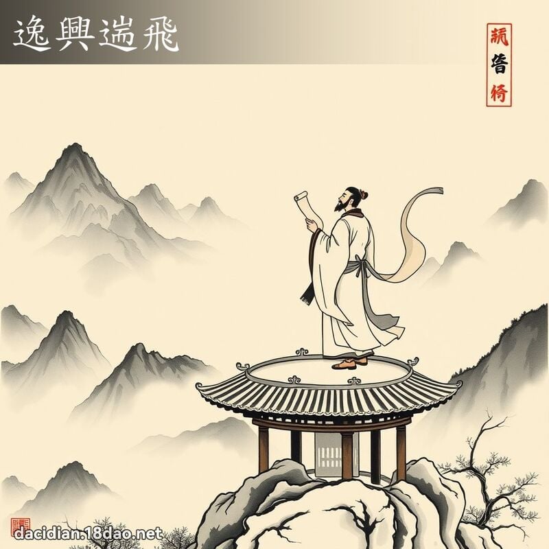 逸兴遄飞 配图