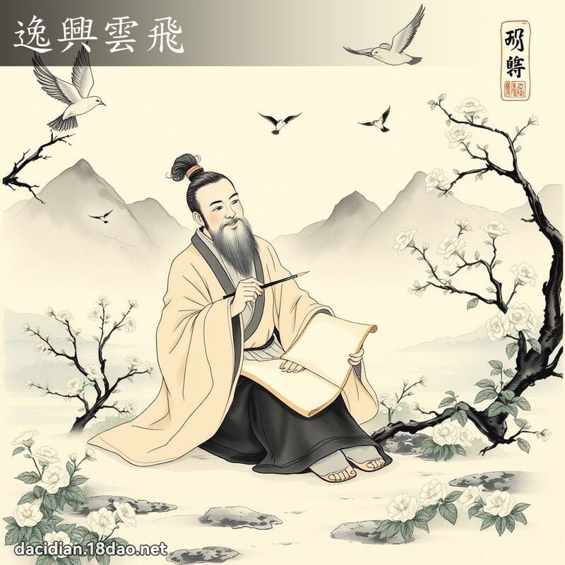 逸兴云飞 配图