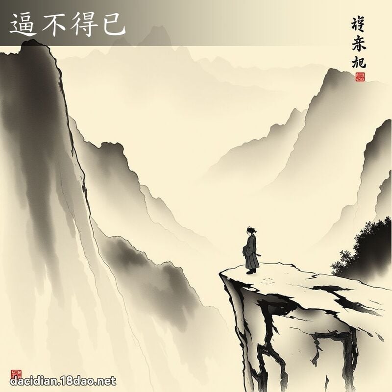 逼不得已 配图