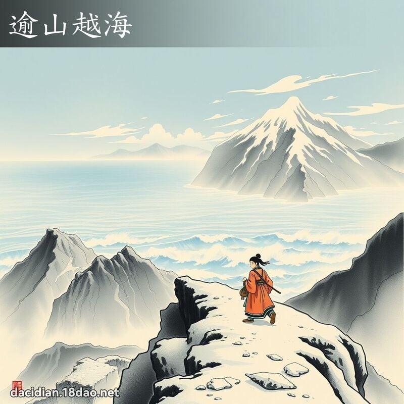 逾山越海 配图