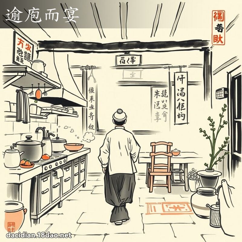 逾庖而宴 配图