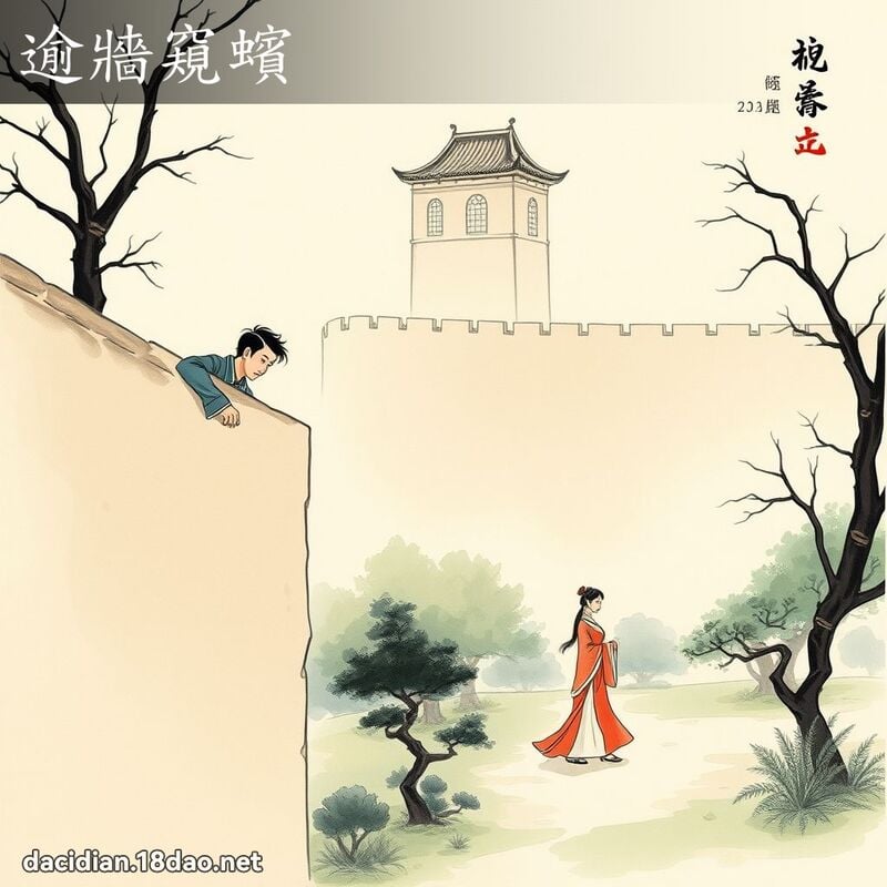 逾牆窺蠙 配图