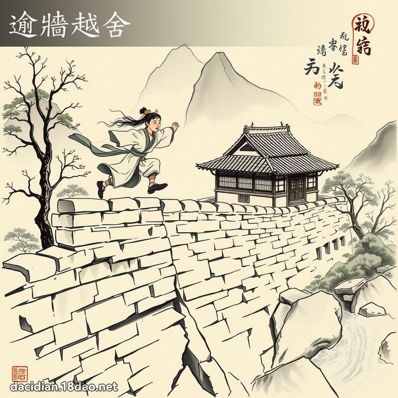 逾牆越舍 配图