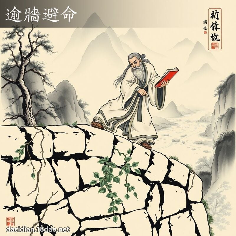 逾牆避命 配图
