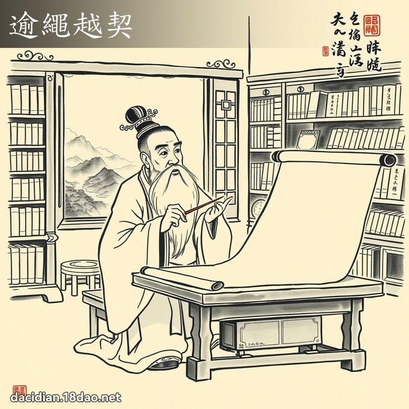逾繩越契 配图