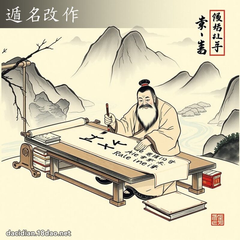 遁名改作 配图