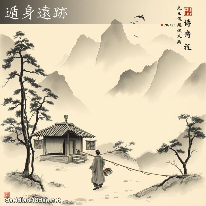 遁身遠跡 配图