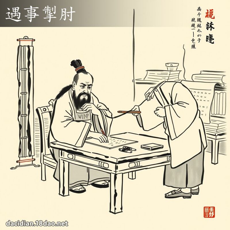 遇事掣肘 配图