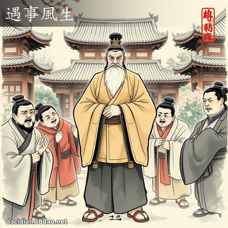 遇事風生 配图