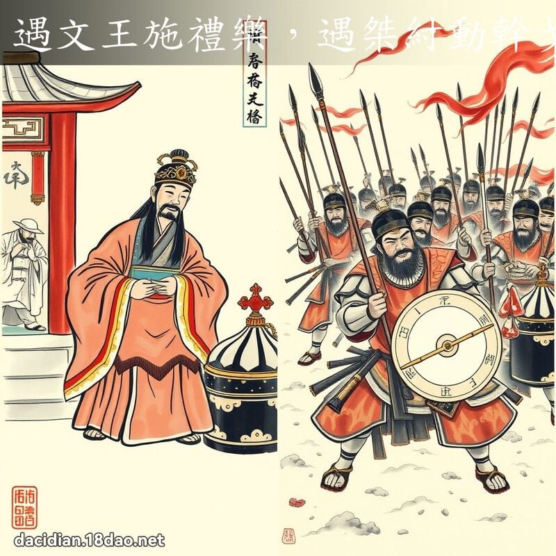 遇文王施禮樂,遇桀紂動幹戈 配图