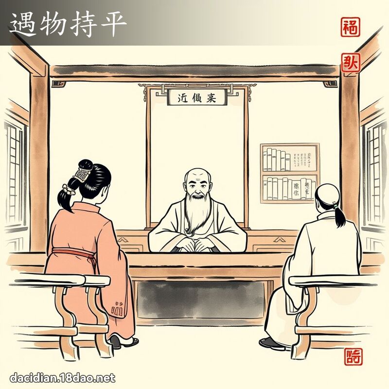 遇物持平 配图