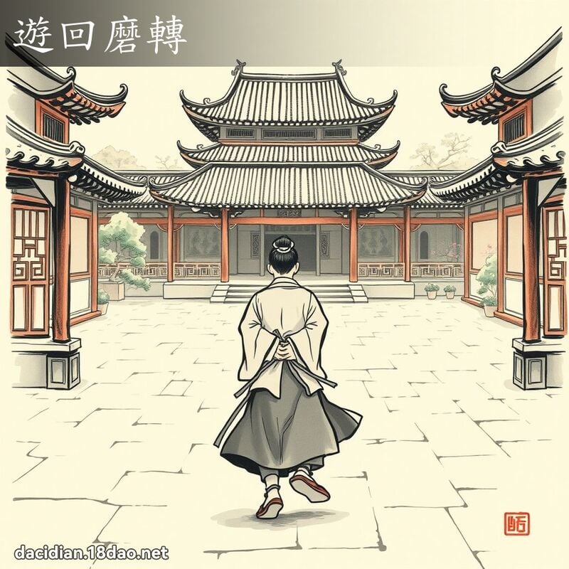 遊回磨轉 配图