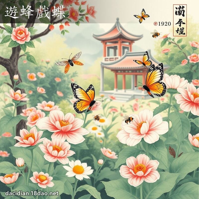 遊蜂戲蝶 配图