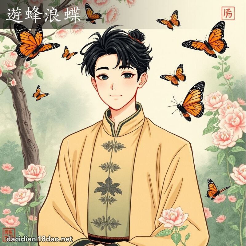 遊蜂浪蝶 配图