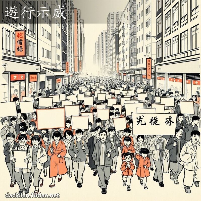 遊行示威 配图