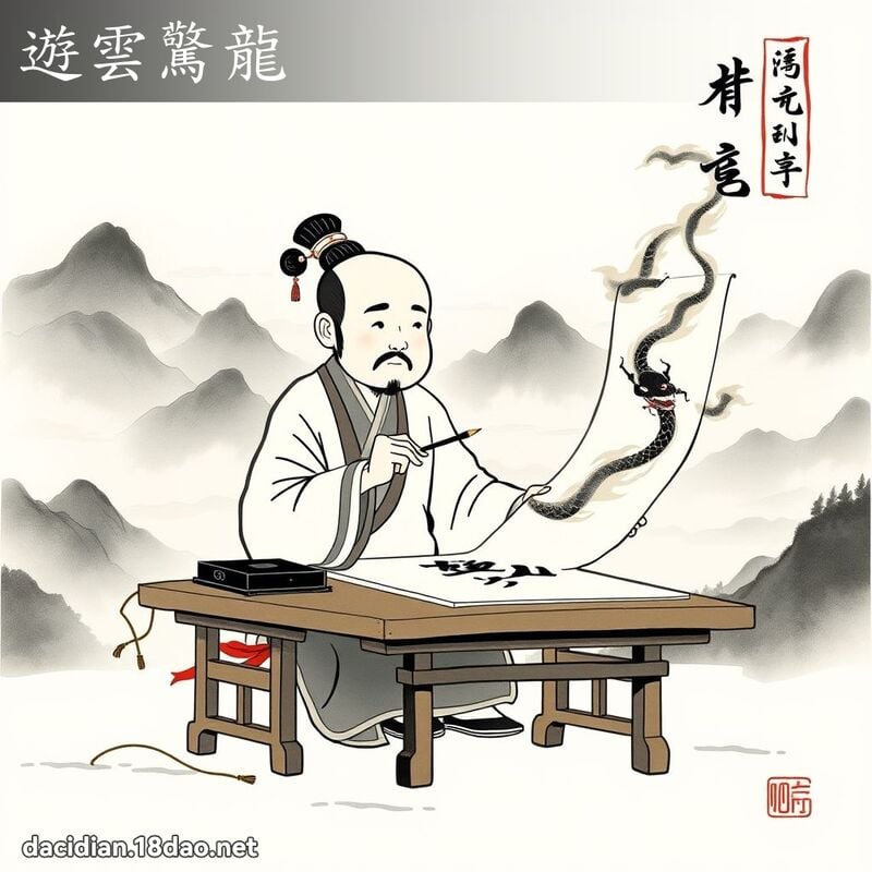 遊雲驚龍 配图