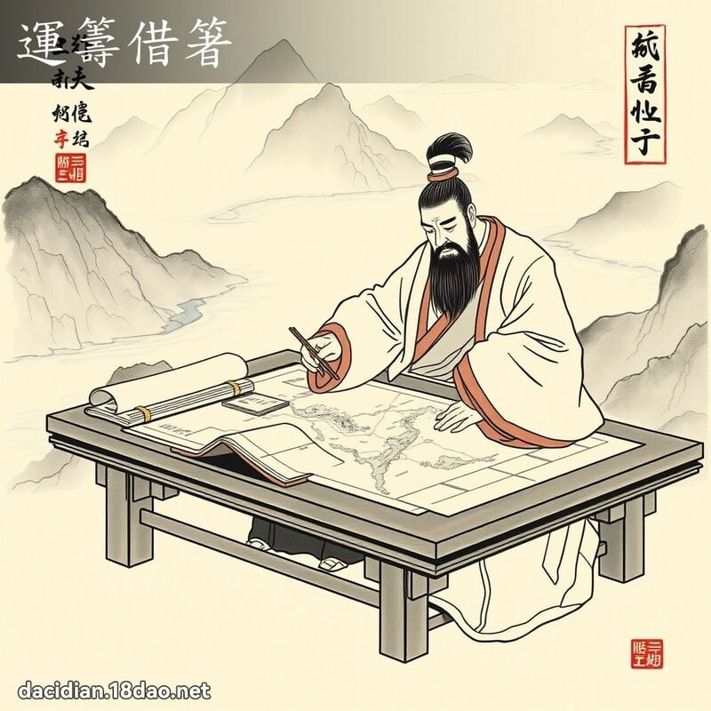 運籌借箸 配图