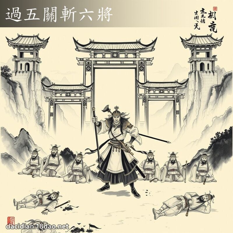 過五關斬六將 配图