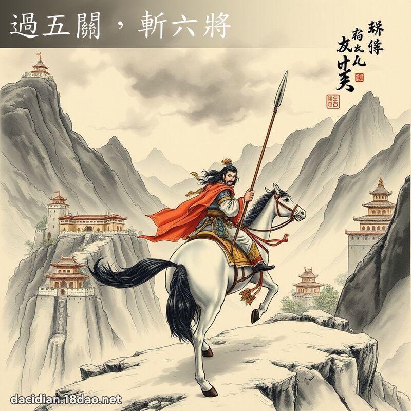 過五關,斬六將 配图