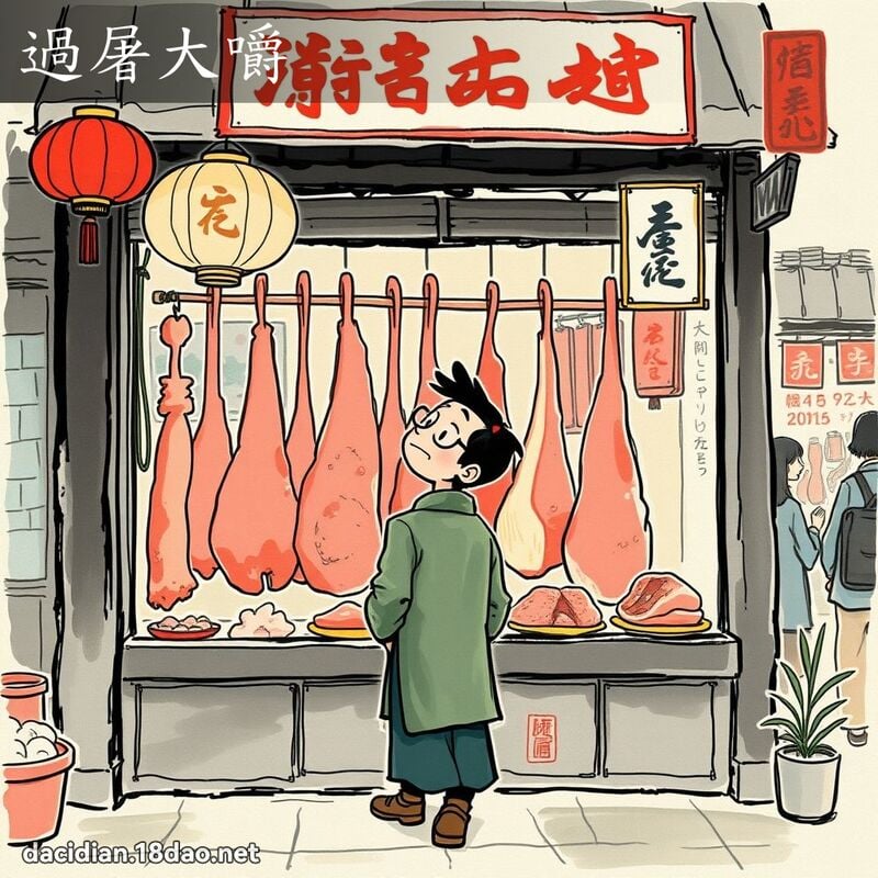 過屠大嚼 配图