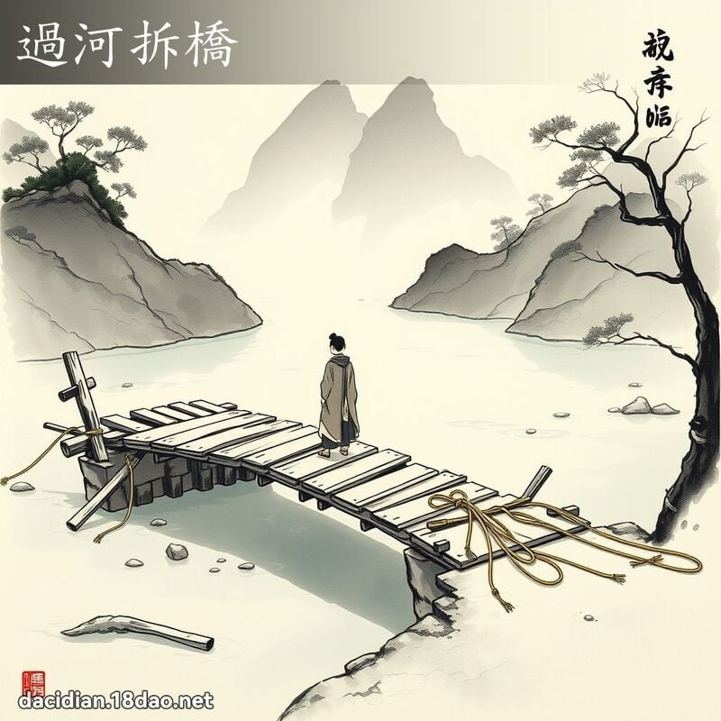 過河拆橋 配图