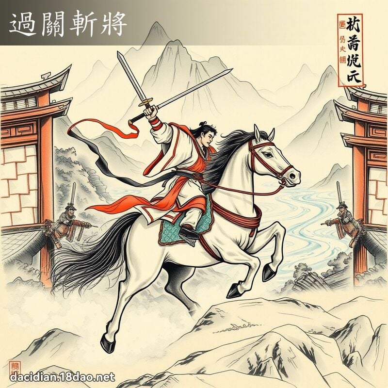 過關斬將 配图