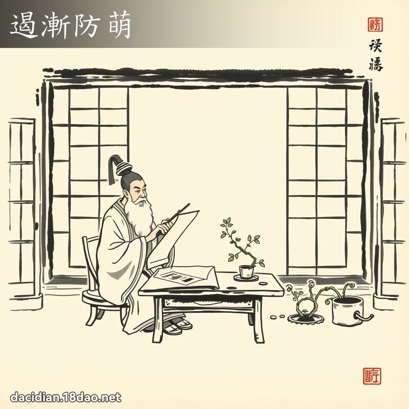 遏渐防萌 配图