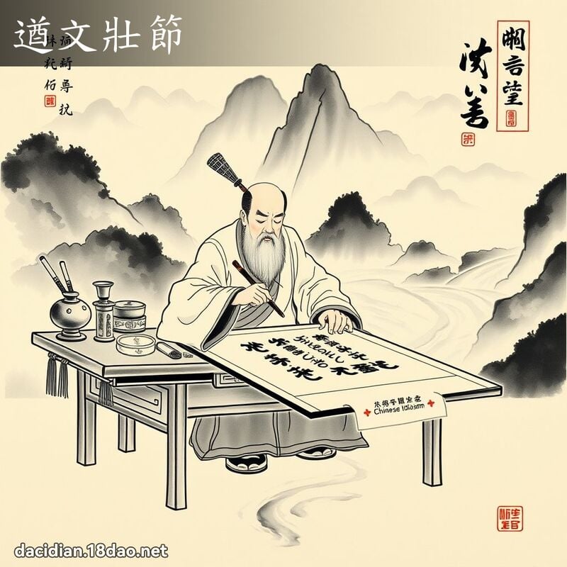 遒文壮节 配图