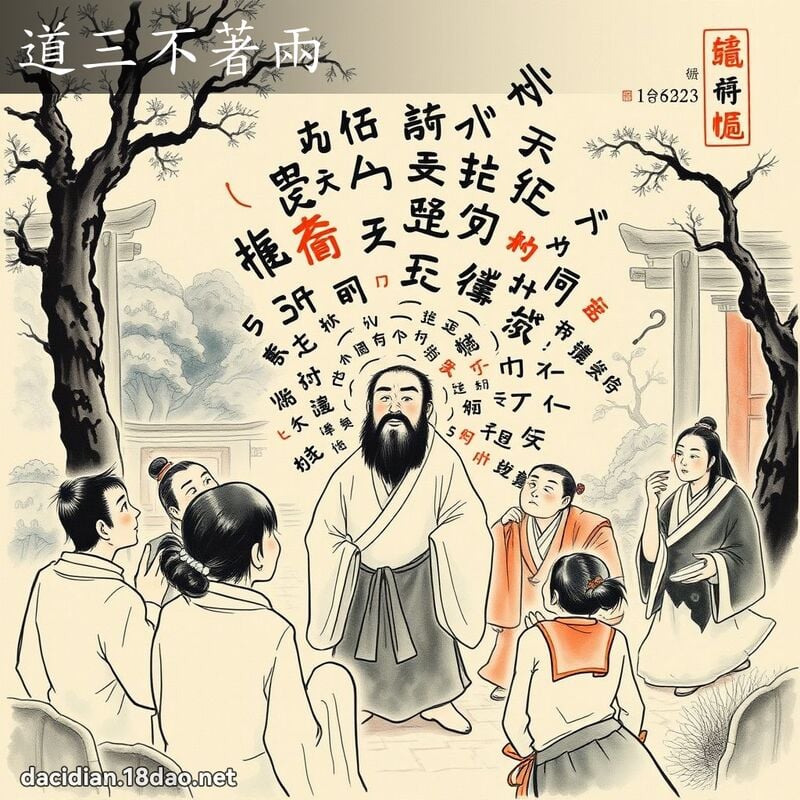 道三不著两 配图