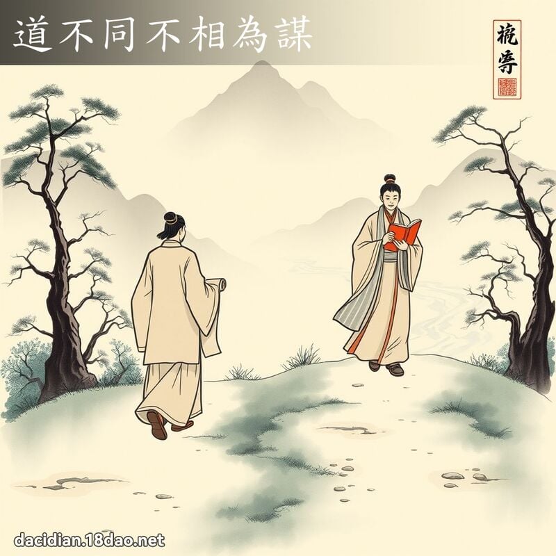 道不同不相为谋 配图