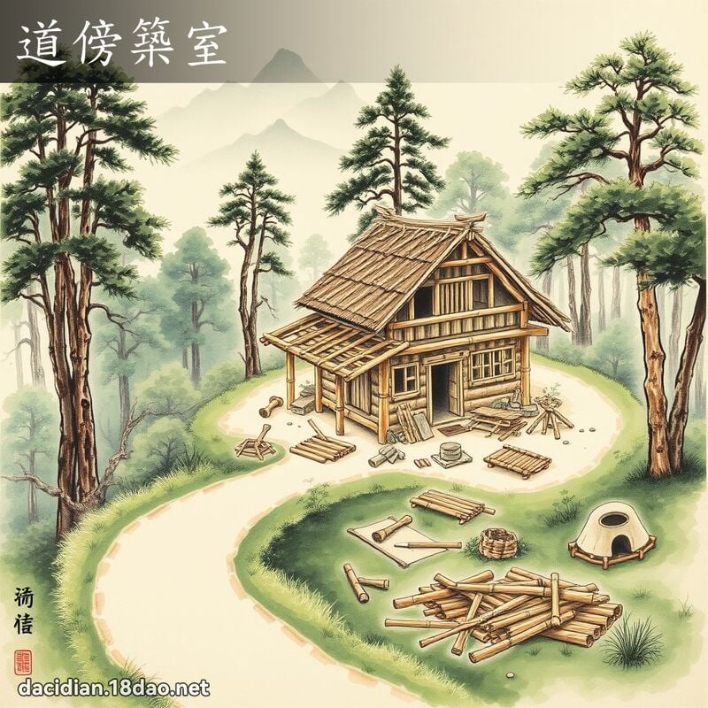 道傍筑室 配图