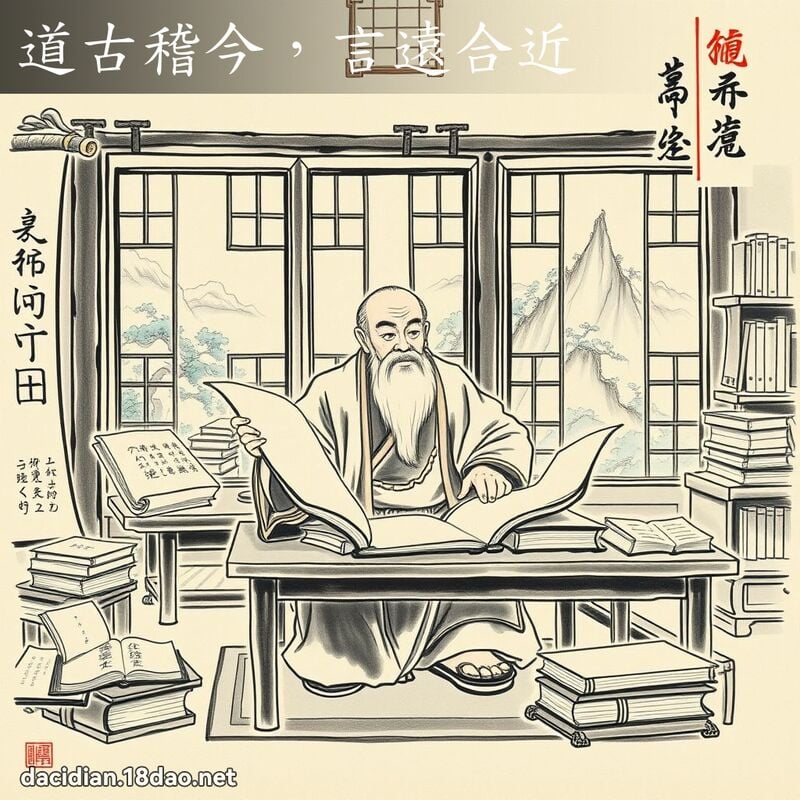 道古稽今,言远合近 配图